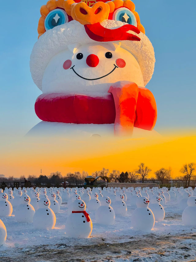 西安有兵馬俑，東北哈爾濱有雪人俑