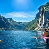 Kayaking in the Norwegian Fjords