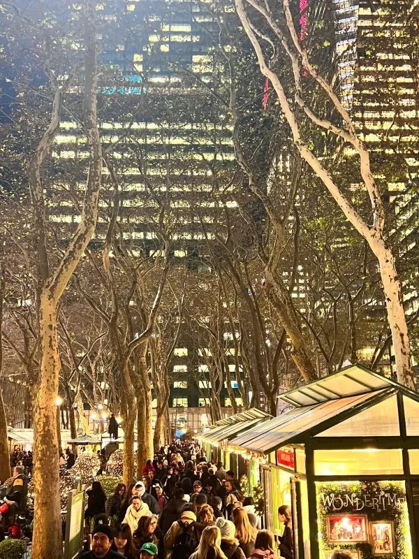 Bryant Park in NYC this year