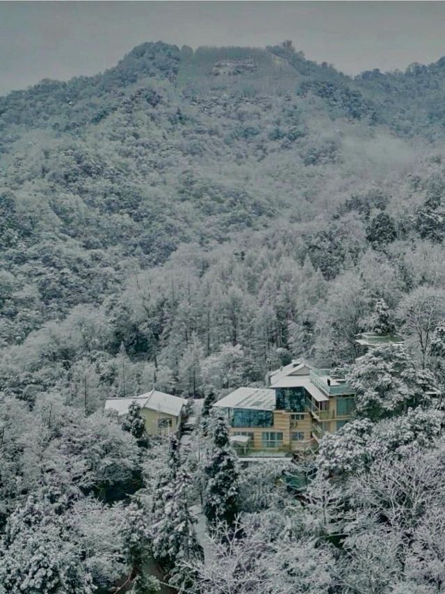 就在青城山山頂~感受雪景私湯溫泉秘境