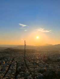 Sunset at highest point of Athens 🌄