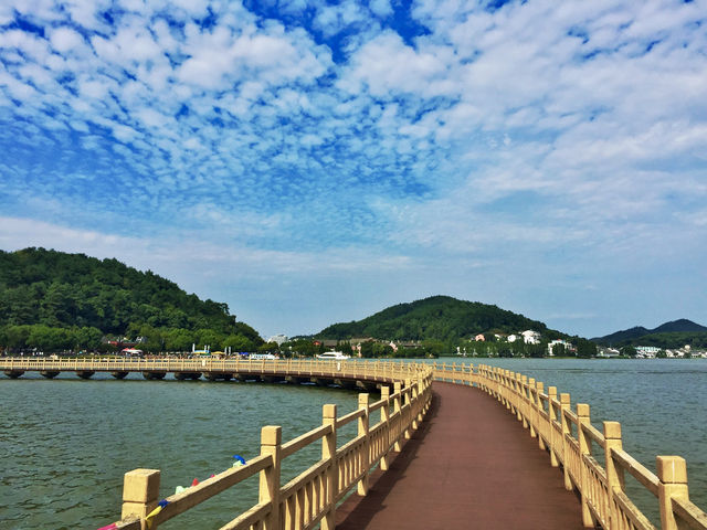 財神爺在湖邊釣過魚，這片水太招財了