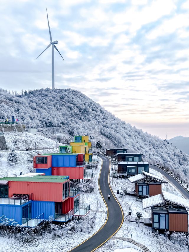 不用去東北，湖北人有自己的雪國世界