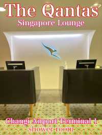 シンガポール　シンガポール観光　The Qantas Singapore Loungeのshowerは最高だぞ！