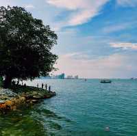 馬來西亞檳城喬治市著名海濱海角景點:舊關角仔Padang Kota Lama，超美海景，精美建築，適合打卡拍照📸