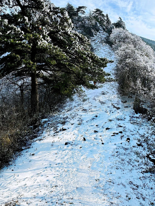 江浙滬初雪，徒步天堂的冰雪奇緣