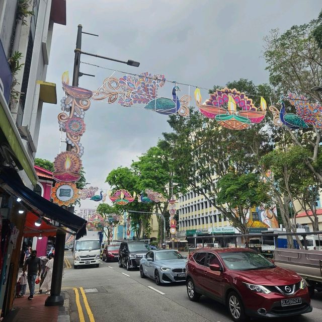 Strolling across Little India in Singapore