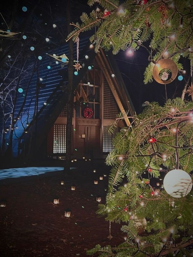 Celebrate Christmas in a Forest of Lights at Karuizawa Kogen Church