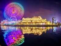 The Cosmo World amusement park roller coasters are "loop-tacular"!