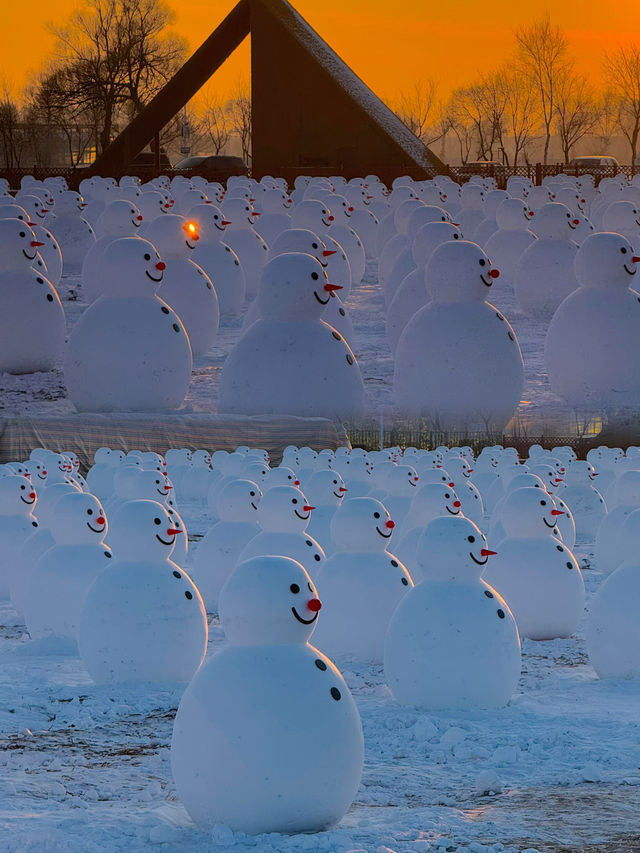 西安有兵馬俑，東北哈爾濱有雪人俑