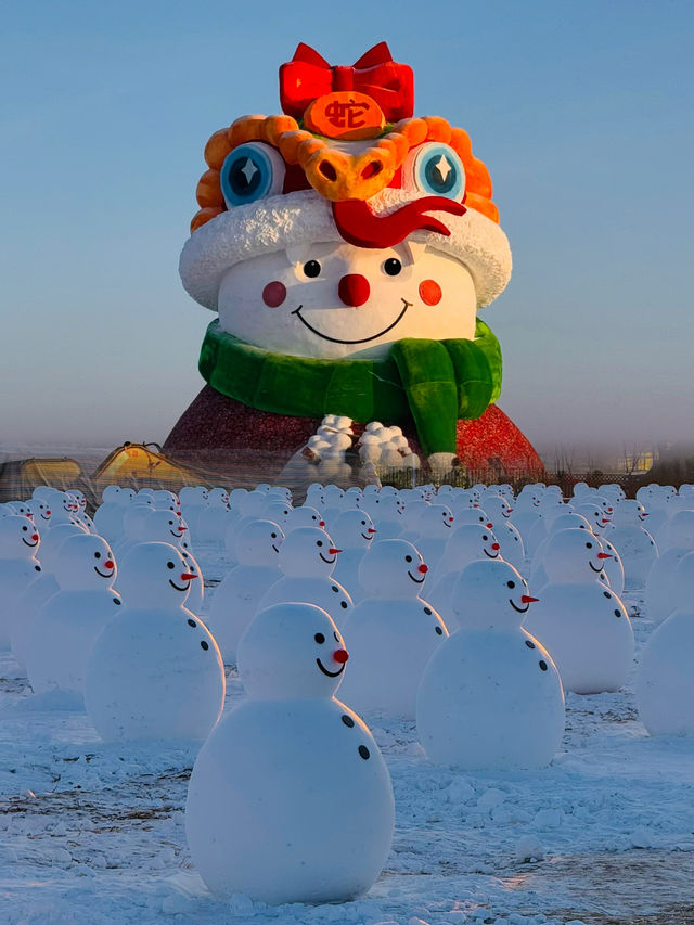 西安有兵馬俑，東北哈爾濱有雪人俑