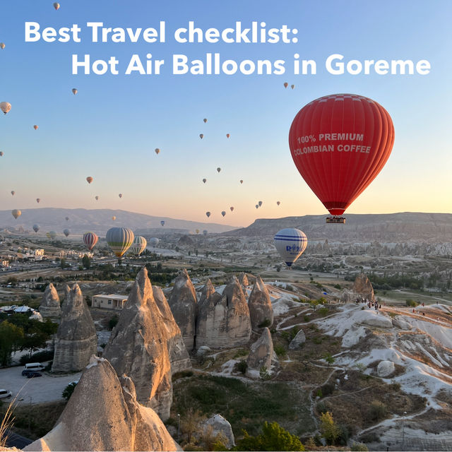 Must Do at Goreme: Hot Air balloons at sunrise