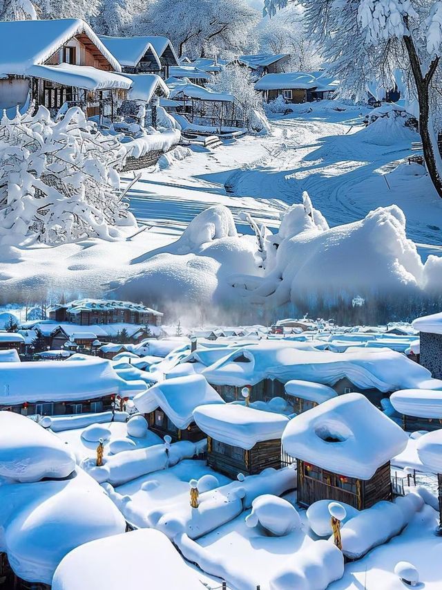 為了這個媲美丹麥童話中的雪景，特意去了趟雪鄉！