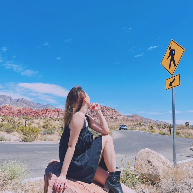 Las Vegas 🇺🇸 Beautiful rock formation at Red Rock Canyon! 