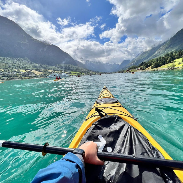 Kayaking in the Norwegian Fjords