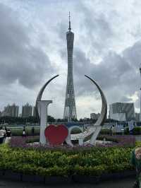 Canton tower view from Huacheng Square