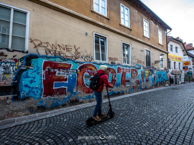 Strolling in Capital of Slovenia, Ljubljana City Center