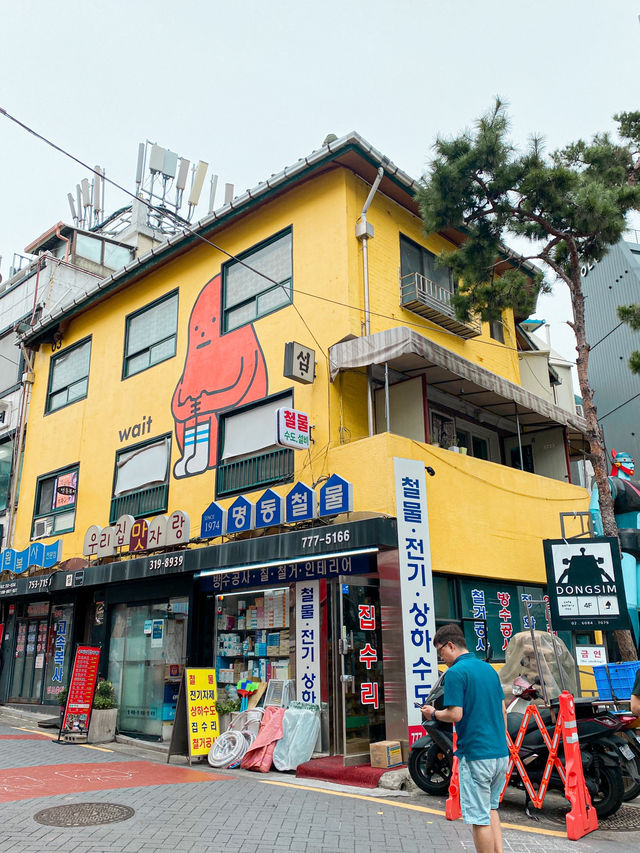 Cute Comic Street in Myeongdong, Seoul