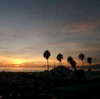 Sunset Views at Santa Monica Beach