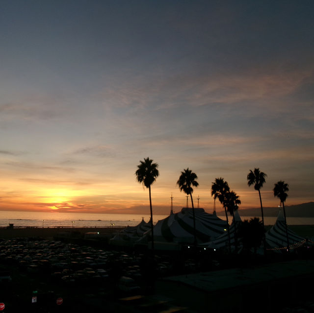 Sunset Views at Santa Monica Beach