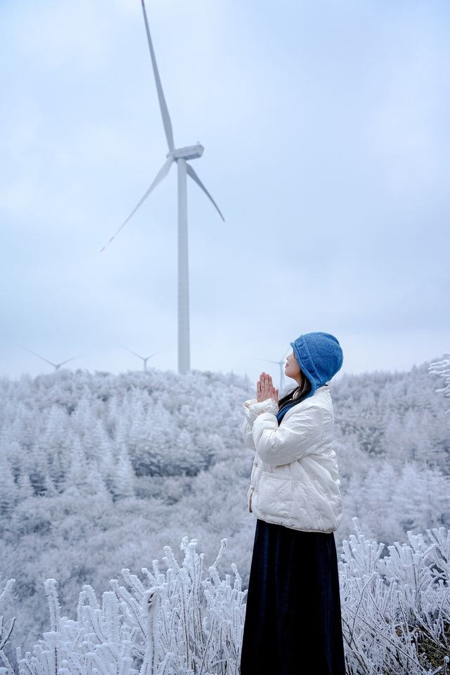 不用去東北，湖北人有自己的雪國世界