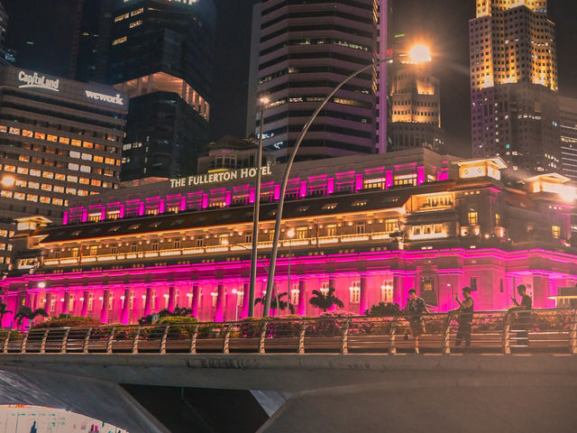 Night View at Singapore Marina Area