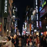 A Night Walk in Myeongdong