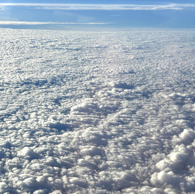 飛往台灣 空中美景