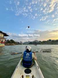 พายเรือคายัค | วังเวียง 🚣🏻‍♂️🌳🌤️🏞️