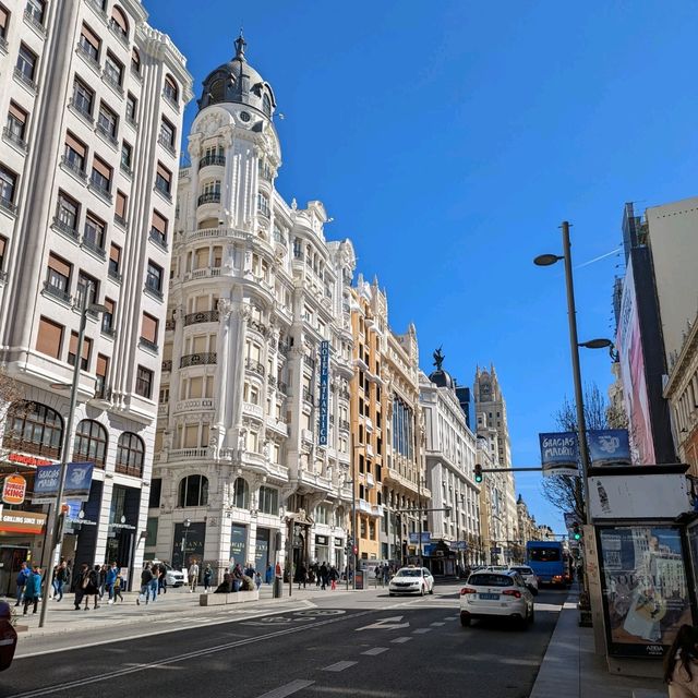 The main shopping street in Madrid 