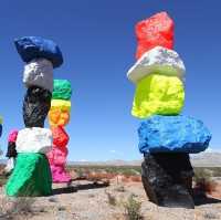 Amazing 🌈 Seven Magic Mountains Outside Las Vegas 