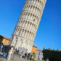 Leaning tower of Pisa.