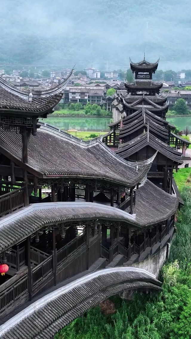 濯水古鎮風雨廊橋——時光裡的詩意畫卷