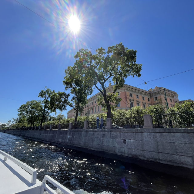 Saint Petersburg by boat