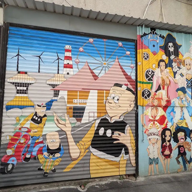 Cartoon Colours Come Alive on Painted Animation Lane