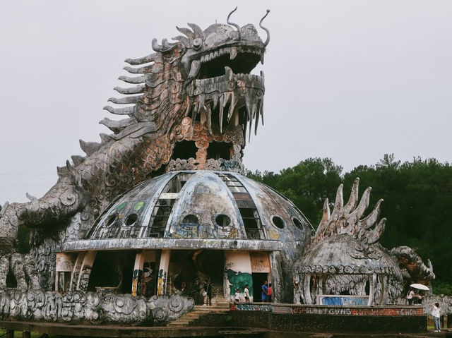 The abandoned water park in Hue