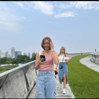 Marina barrage สวนสาธารณะลอยฟ้า