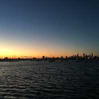 Golden Horizons: St Kilda Beach at Sunset