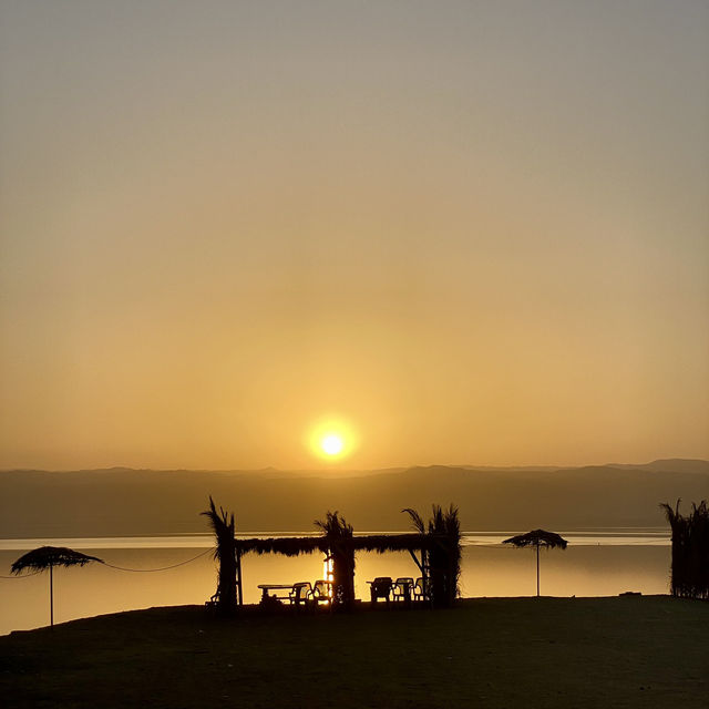 A Sunset at the Dead Sea