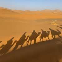 Crossing the desert of Morocco 