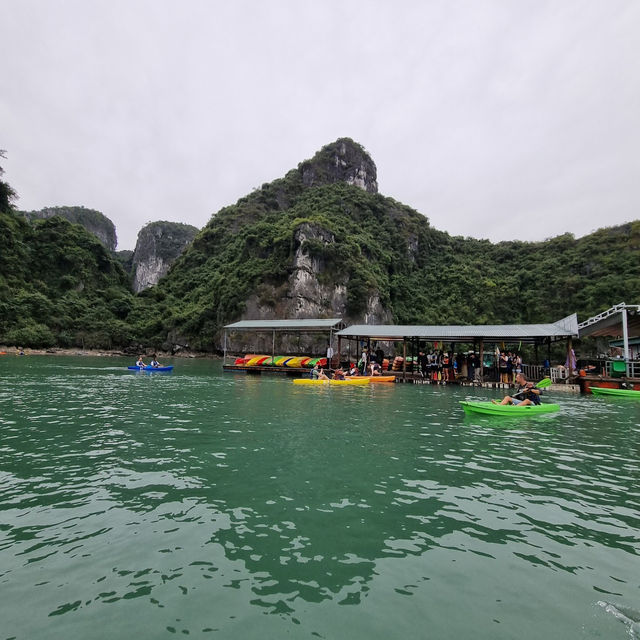 Kayaking Through Ha Long Bay, Vietnam