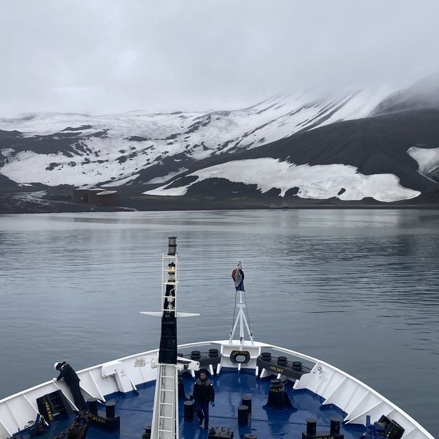 Deception Island near Antarctic Peninsula