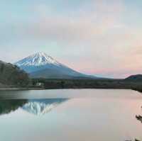 夕陽時刻，逆富士絕景。