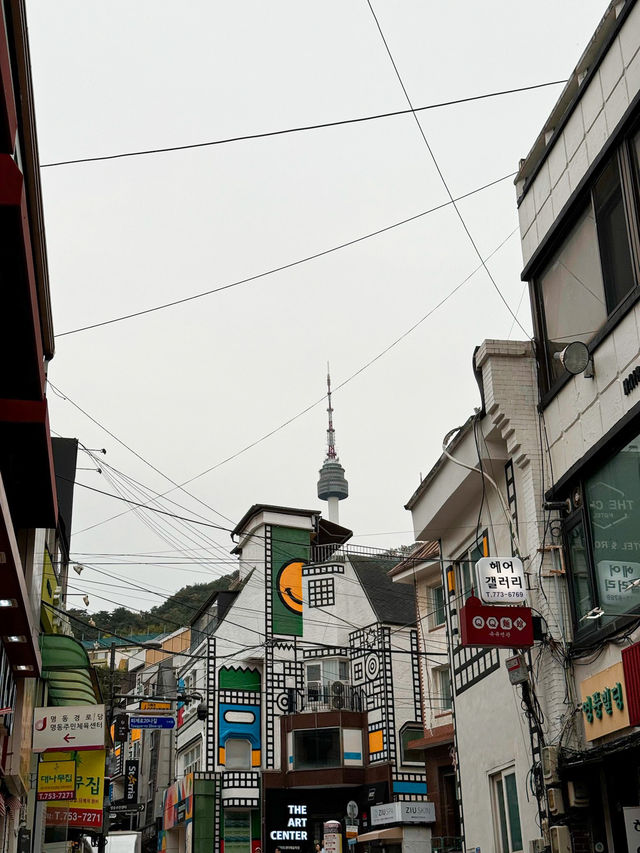 Cute Comic Street in Myeongdong, Seoul