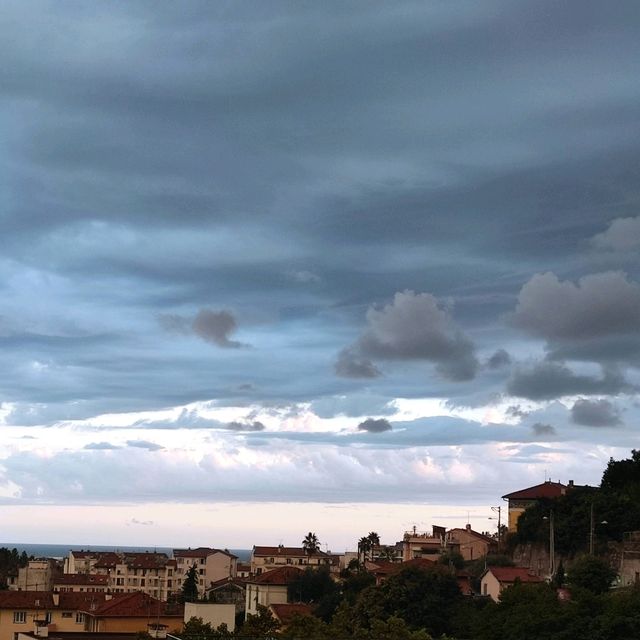 The Approaching Rain in Nice at the End of December  