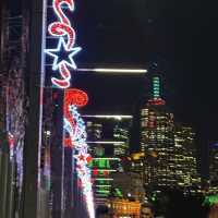 Melbourne's chiristmas night walking