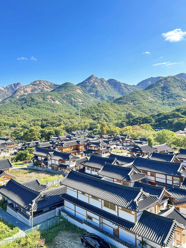 ソウル郊外の絶景韓屋カフェ🍡1인1잔🫖