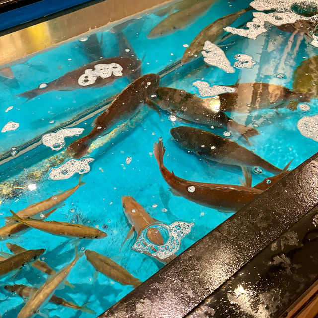 【大阪・東梅田】生簀の鮮魚で釣り上げ即味わえる体験型居酒屋「海鮮酒場 うおぷく」