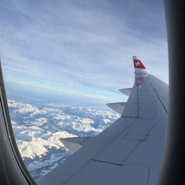 Flying over the alps! 