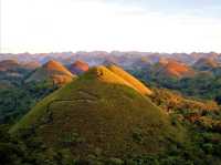 The Chocolate Hills: remarkable geological formation and iconic hills in the island of Bohol. 